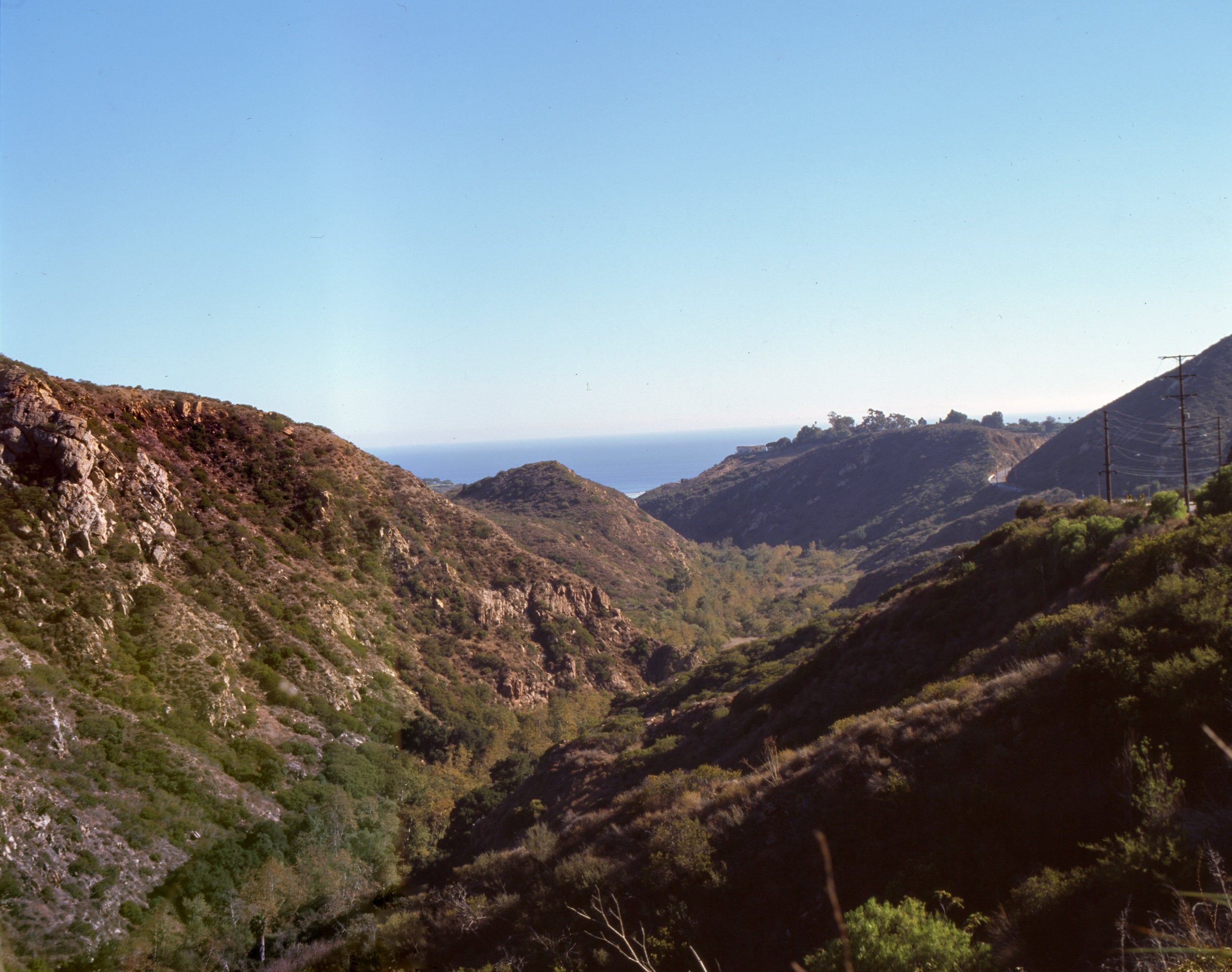 Valley of Malibu Crest - Mamiya RB67 6x7 70mm Ektachrome Slide